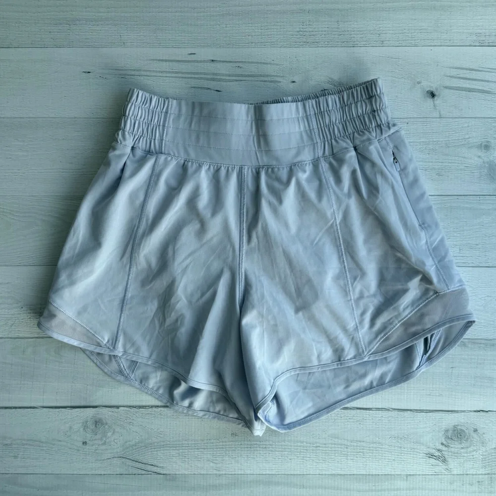 lululemon athletica Women’s Hotty Hot High-Rise Lined Short Serene Blue Size 4 - Picture 2 of 10